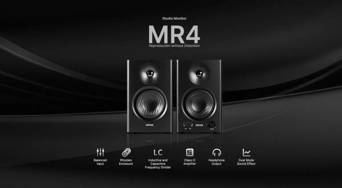 רמקולים מוניטור אולפניים MR4 מבית Edifier