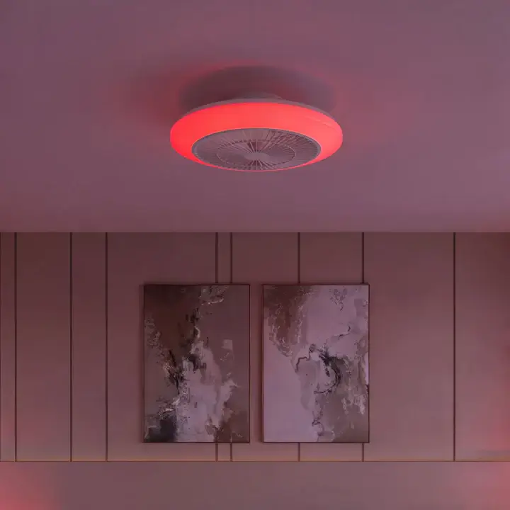מאוורר תקרה עם תאורת LED צבעונית Amigo 42W מבית Philips