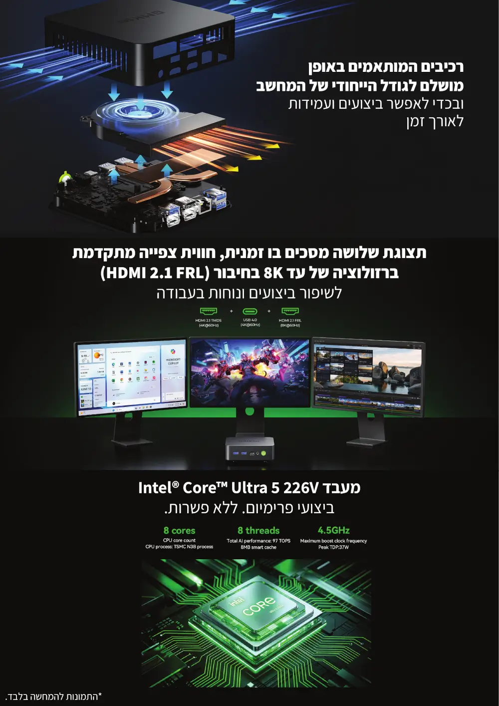 מחשב מיני Intel NucBox K17-1TB מבית GMKtec