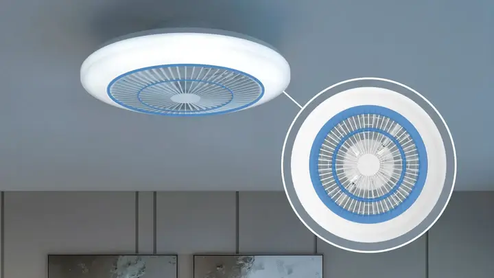 מאוורר תקרה עם תאורת LED צבעונית Amigo 42W מבית Philips