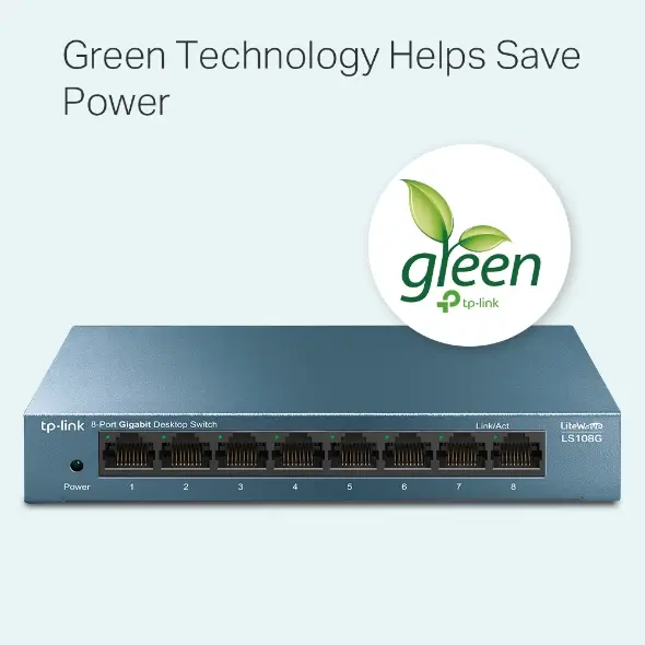 מתג שולחני LS108G 8-Port מבית TP-Link