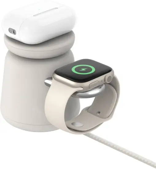 מעמד טעינה אלחוטי 2 ב-1&nbsp;BoostCharge Pro 15W MagSafe&nbsp;מבית Belkin