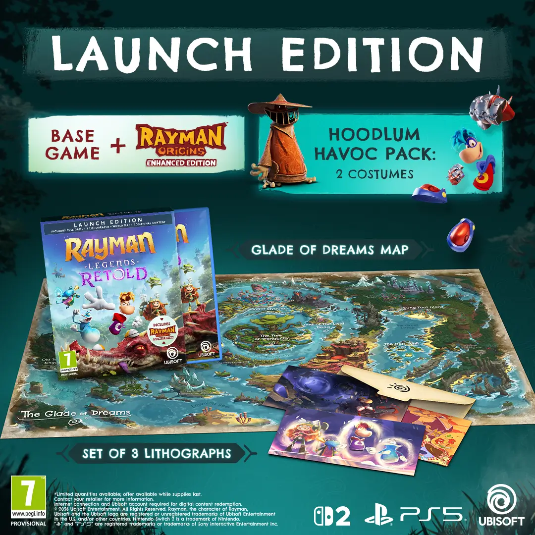 Rayman Legends Retold - Launch Edition&nbsp;עבור Nintendo Switch 2