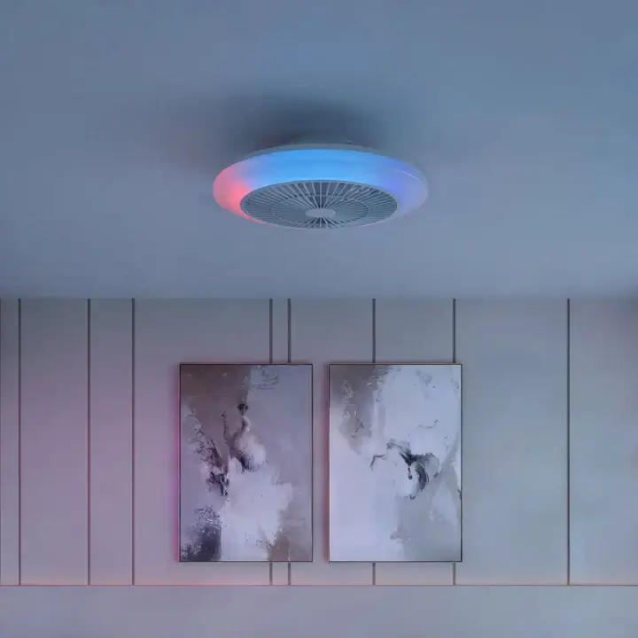 מאוורר תקרה עם תאורת LED צבעונית Amigo 42W מבית Philips