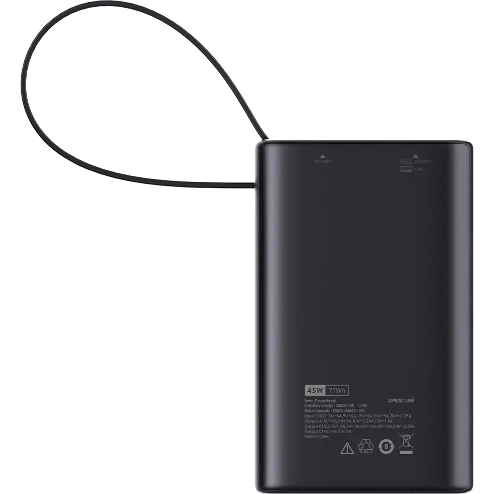 סוללת גיבוי ניידת MPB20C45W 20000mAh מבית Miracase