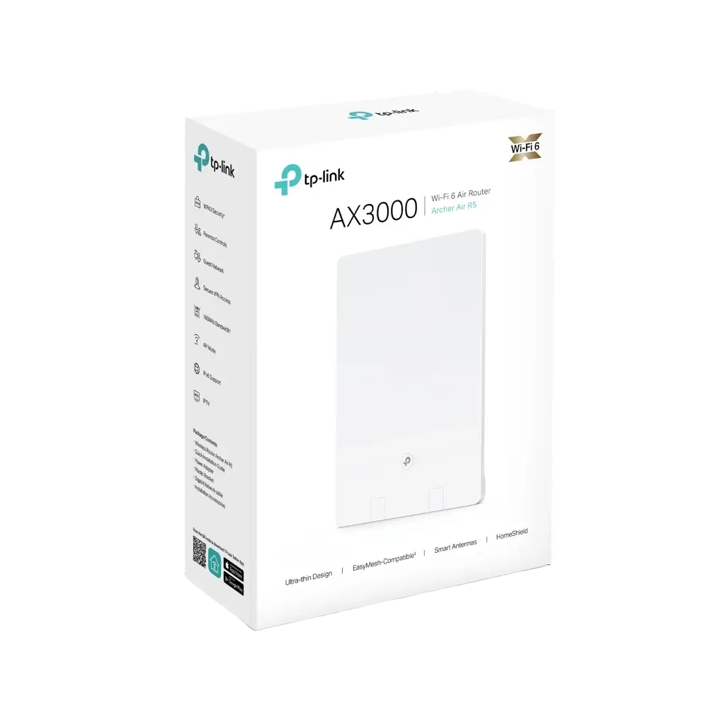 נתב Archer Air R5 AX3000 Dual-Band Wi-Fi 6 Air Router מבית TP-Link