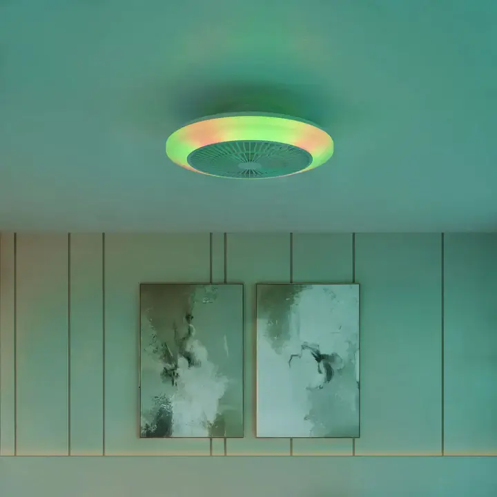 מאוורר תקרה עם תאורת LED צבעונית Amigo 42W מבית Philips