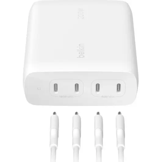 מטען קיר מהיר BoostCharge Pro 4-Port USB-C GaN 200W מבית Belkin