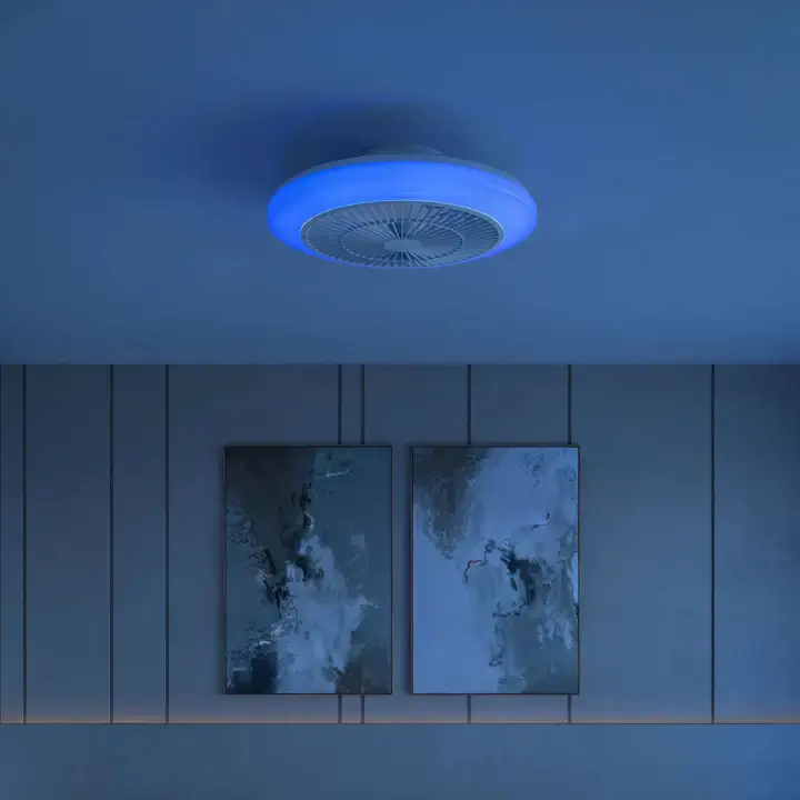 מאוורר תקרה עם תאורת LED צבעונית Amigo 42W מבית Philips