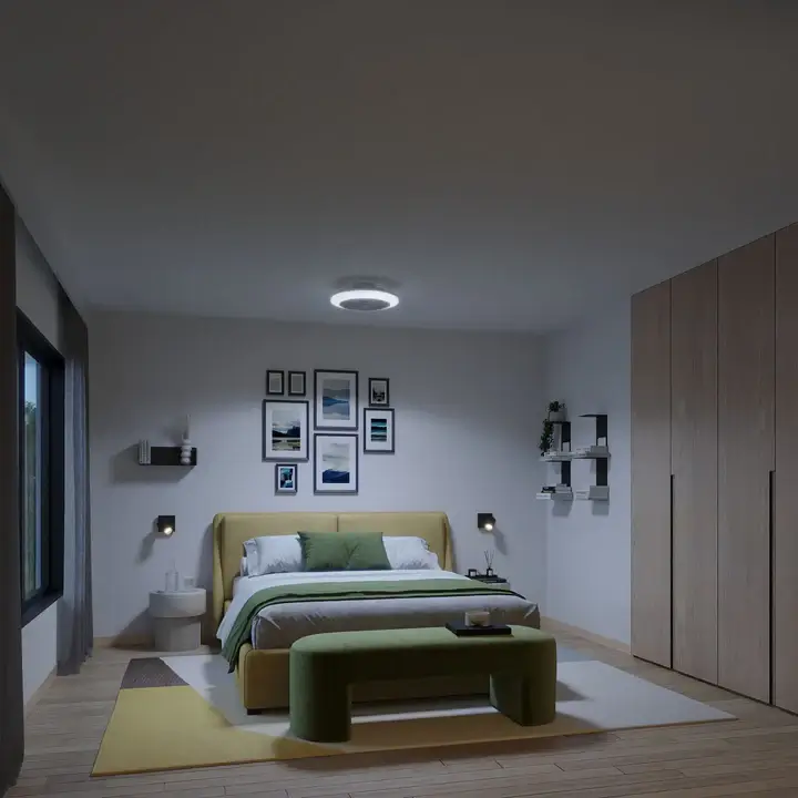 מאוורר תקרה עם תאורת LED צבעונית Amigo 42W מבית Philips