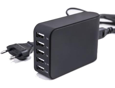 מטען בעל 5 שקעים USB  APEX
