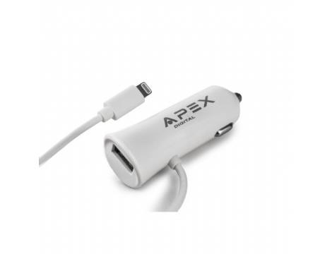 מטען לרכב  Lightning USB  APEX