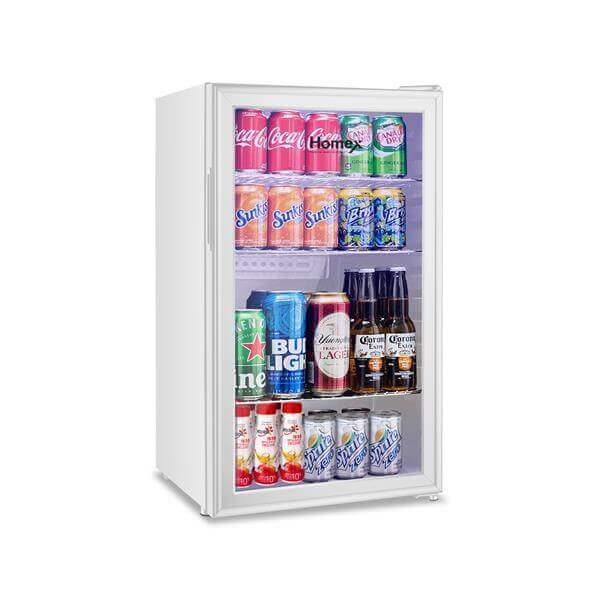 מקרר 90 ליטר ויטרינה שקופה HRF-90-W 