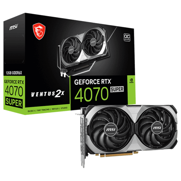 כרטיס מסך GeForce RTX 4070 Super 12GB Ventus 2x OC MSI