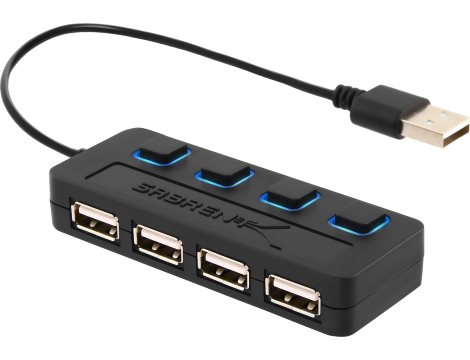רכזת  4 יציאות USB 2.0   Sabrent