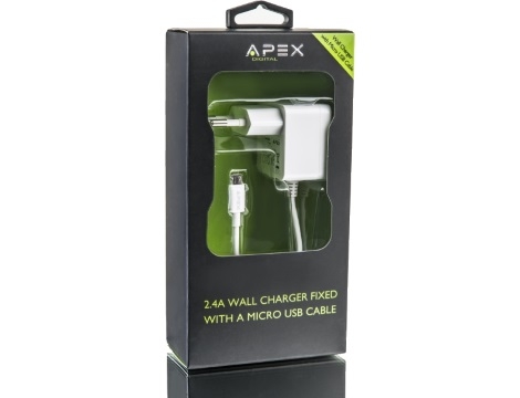 מטען קיר  MicroUSB  APEX