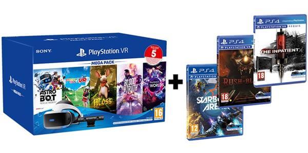 משקפי מציאות מדומה VR Headset 8 Games Mega Pack (5 Vouchers+3 CD) Playstation - PS4