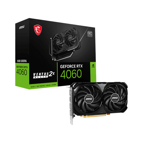 כרטיס מסך GeForce RTX 4060 Ti Ventus 2X 8G OC E1 MSI