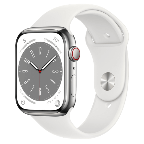 שעון חכם Watch Series 8 GPS + Cellular 45mm Stainless Steel Apple