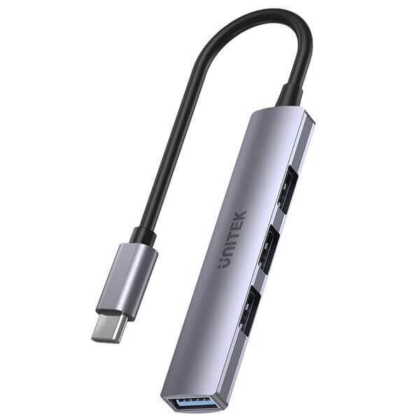 מפצל USB-C 4 פורטים UNITEK 