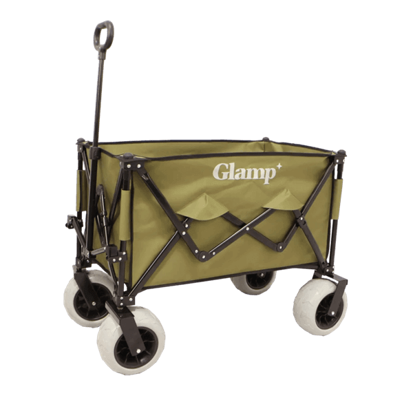 עגלת קמפינג מתקפלת עם גלגלי בלון Glamp