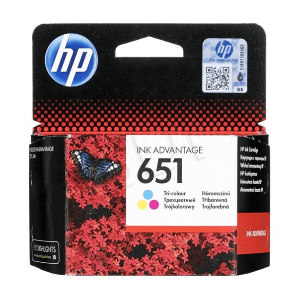 ראש דיו 651 צבעוני  HP