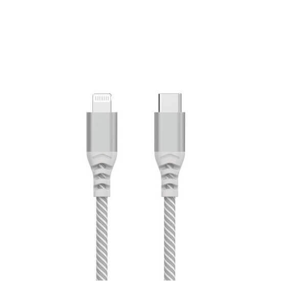 כבל סינכרון וטעינה PD to Lightning 1m לבן מוקשח neatogo