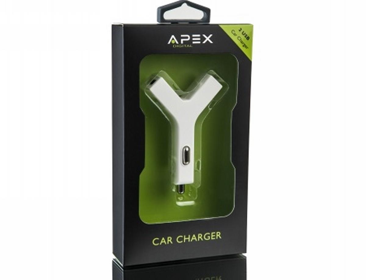 מטען לרכב  USB  APEX