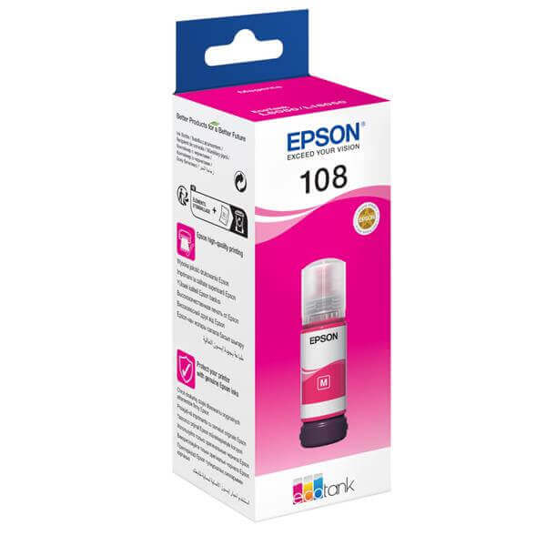 בקבוק דיו 108 EcoTank Light Cyan bottle  Epson 