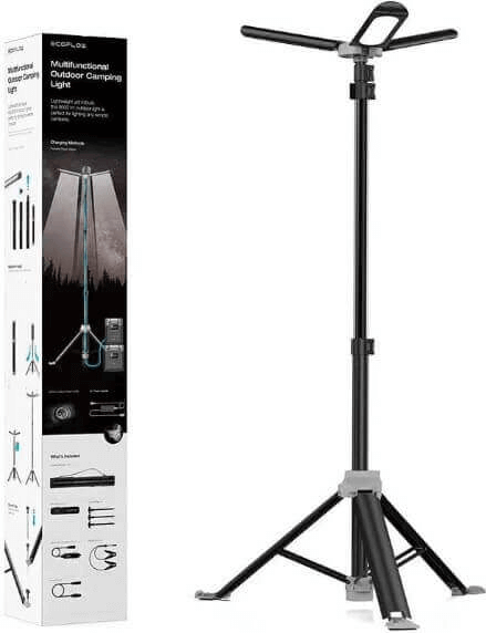 תאורת שטח ניידת טלסקופית כולל שלט 12V ECOFLOW