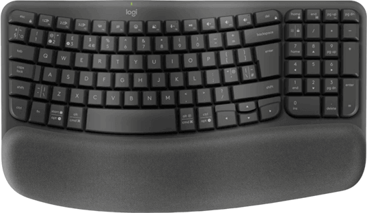 מקלדת ארגונומית אלחוטית Wave Keys Logitech