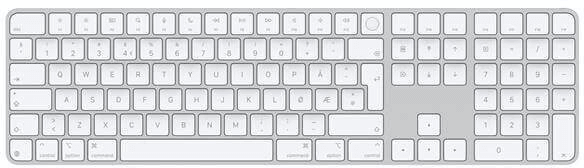 מקלדת אלחוטית עם לוח מקשי ספרות וכפתור Touch ID Magic (USB–C) Apple
