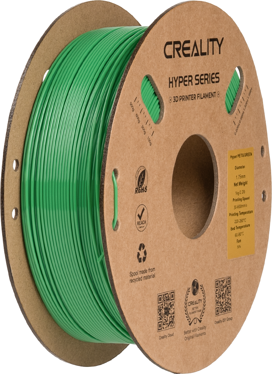 סליל הדפסה למדפסת תלת מימד Hyper Series PETG 1.75mm 1kg CREALITY