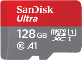 כרטיס זכרון 128GB Ultra microSDXC 140MB/s  Sandisk