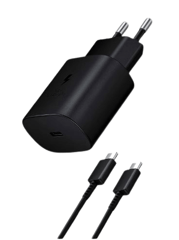מטען קיר מהיר + כבל USB Type-C באורך 1.8 מטר Super Fast Travel Charger 25W Samsung