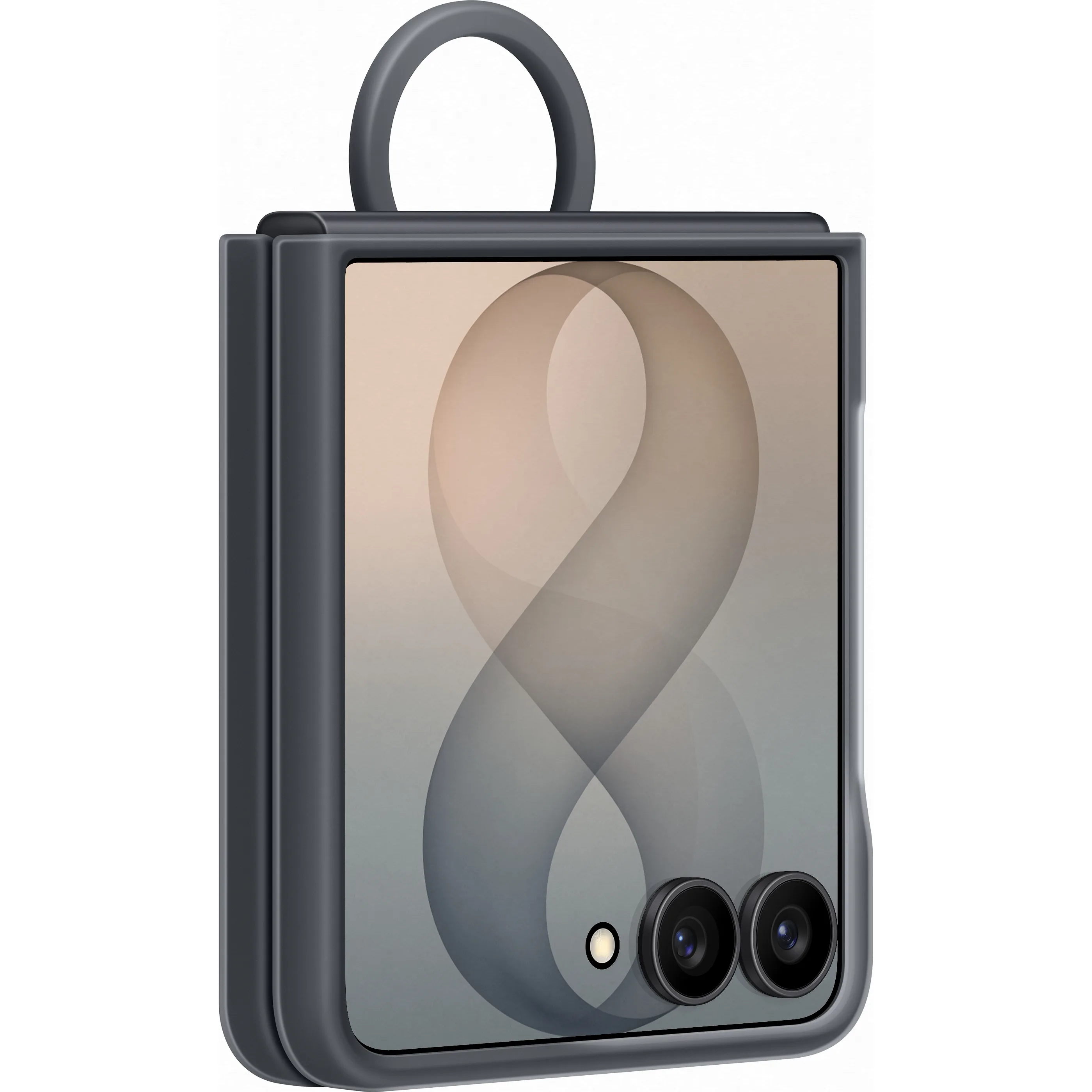 כיסוי אחורי עם טבעת  Silicone Ring Magnet Flip8 Graphite  - שחור גרפיט Samsung