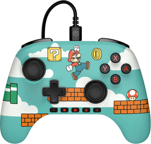 בקר חוטי Advantage עבור Mario Time - Nintendo Switch 2 PowerA