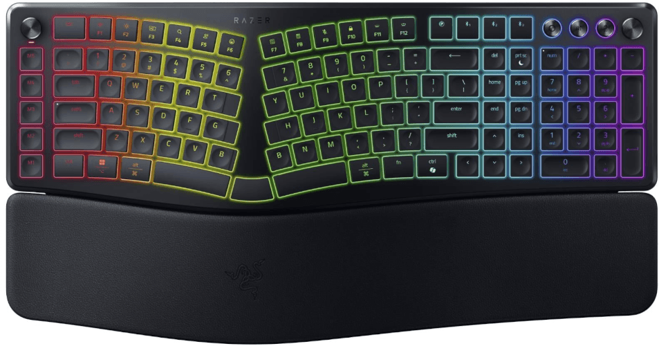 מקלדת גיימינג ארגונומית מפוצלת Pro Type Ergo - Us Layout Razer