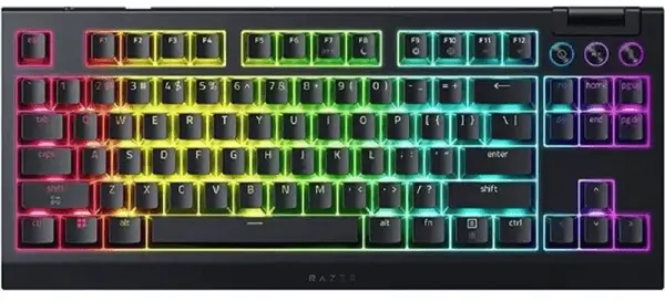 מקלדת גיימינג אלחוטית BlackWidow V4 Tenkeyless HyperSpeed Razer