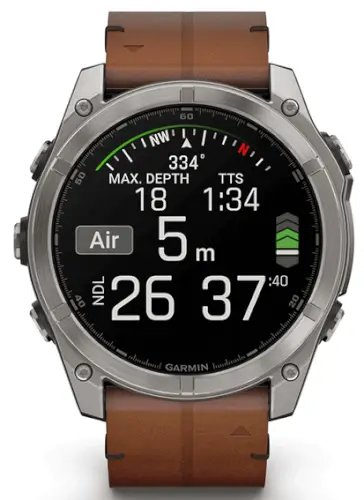 שעון חכם Fenix 8 AMOLED Saphire TITANIUM גרמין - Garmin