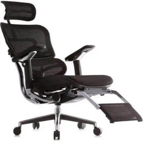 כיסא משרד ארגונומי Ergohuman Luxury כולל משענת רגליים
