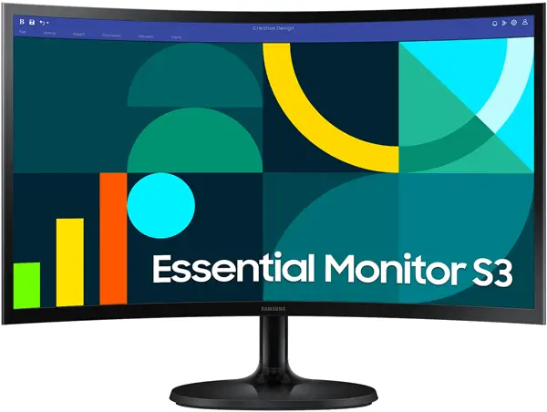 מסך מחשב קעור 23.5" Essential S3 S24D362GAM Samsung