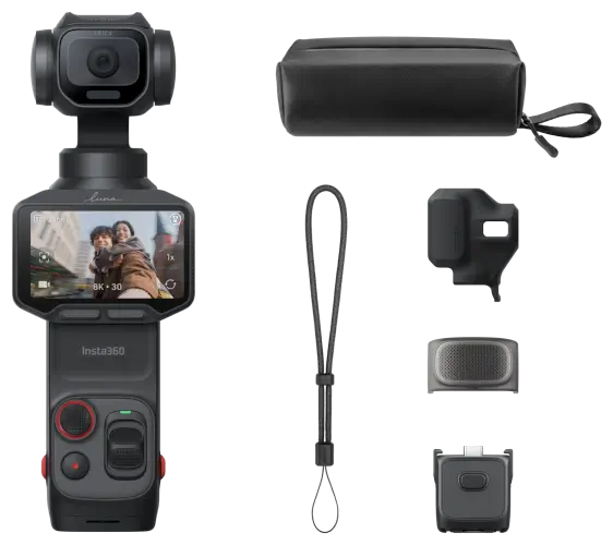 מצלמת גימבל Luna Pro - Standard Combo - שחור Insta360