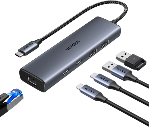 רכזת 6 ב-1 USB-C CM512 UGREEN