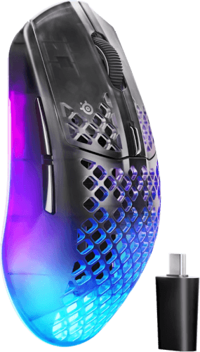 עכבר גיימינג אלחוטי Aerox 3 Wireless Gen 2 - שחור\שקוף SteelSeries