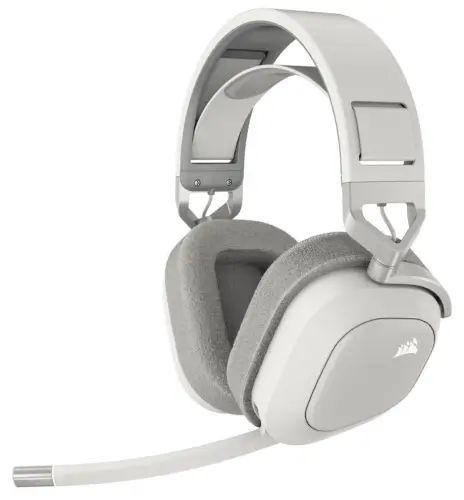 אוזניות גיימינג אלחוטיות HS80 MAX WIRELESS - לבן Corsair
