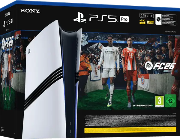 קונסולה לבנה Playstation 5 Pro 2TB Digital+ קוד הורדה FC 26 Playstation - PS5