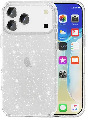 כיסוי לסמארטפון Crystal Glitter for iPhone 17 Pro Max GripCase