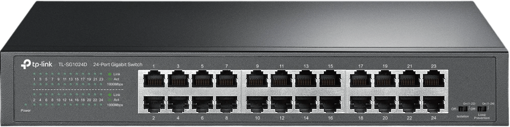 מתג שולחני TL-SG1024D 24-Port Gigabit TP-Link