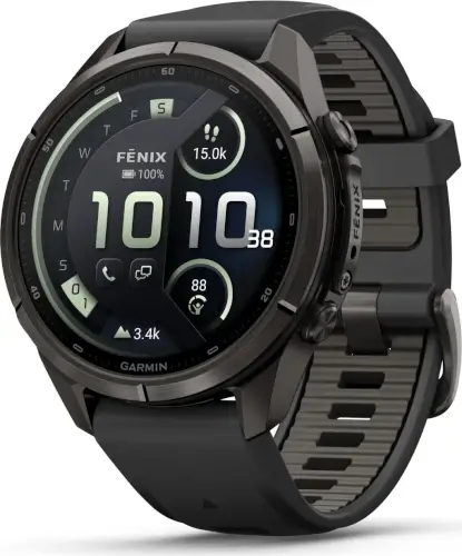 שעון ספורט חכם 43 מ"מ Fenix 9 Pro טיטניום פחם שחור/אפור LTE גרמין - Garmin
